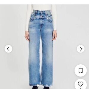 Sandro double jean Blue Women's Jeans